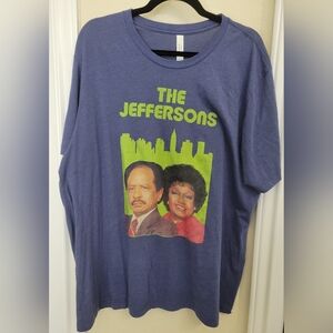 Retro 80s Graphic Tee The Jeffersons Gray Short Sleeve Unisex Size 2X